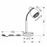 Wymiary lampki D184 Fizex