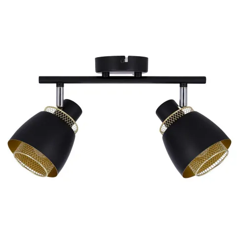Czarna metalowa lampa sufitowa D186-Fizex