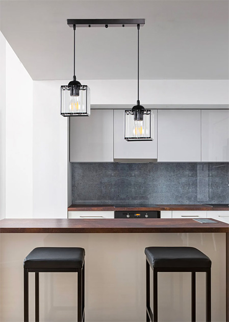 Czarna nowoczesna lampa D192-Resi