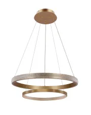 Wisząca okrągła złota lampa z kryształami - M079-Xanes w sklepie Edinos.pl