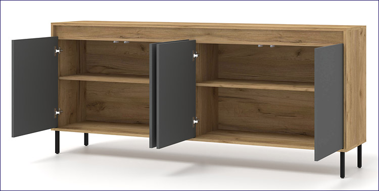 wnętrze komody Zurux 4X