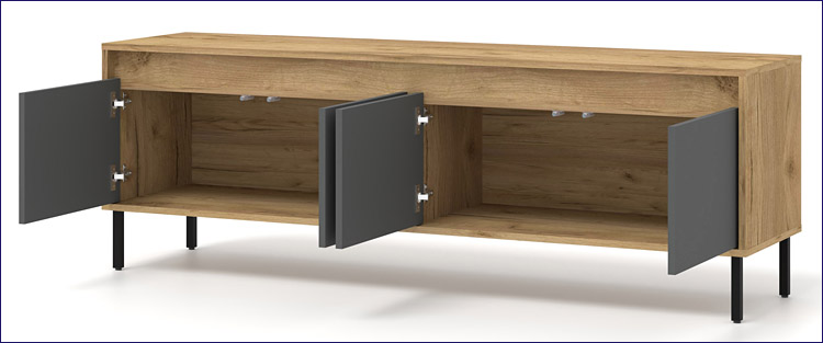 wnętrze szafki rtv Zurux 5X