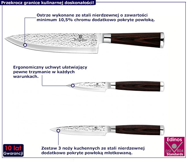 Komplet noży Nuvis 10X 