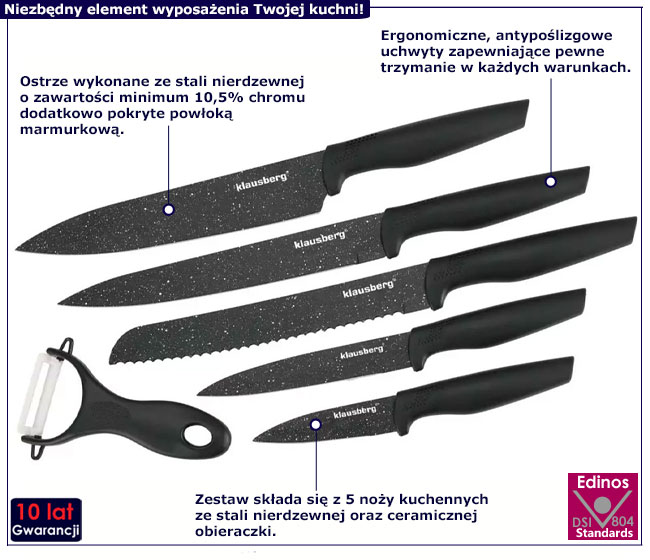 Komplet noży Fawo 4X