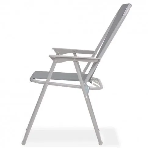 Zdjęcie vidaXL 8-cz. zestaw mebli ogrodowych, stal i textilene, szary | Edinos.pl