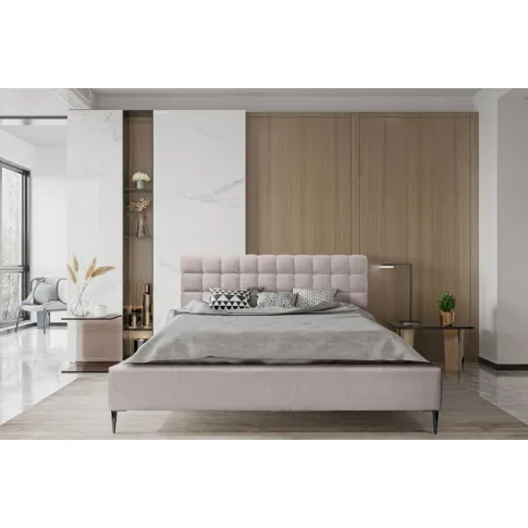 Łóżko pikowane ze stelażem Tarissa wizualizacja