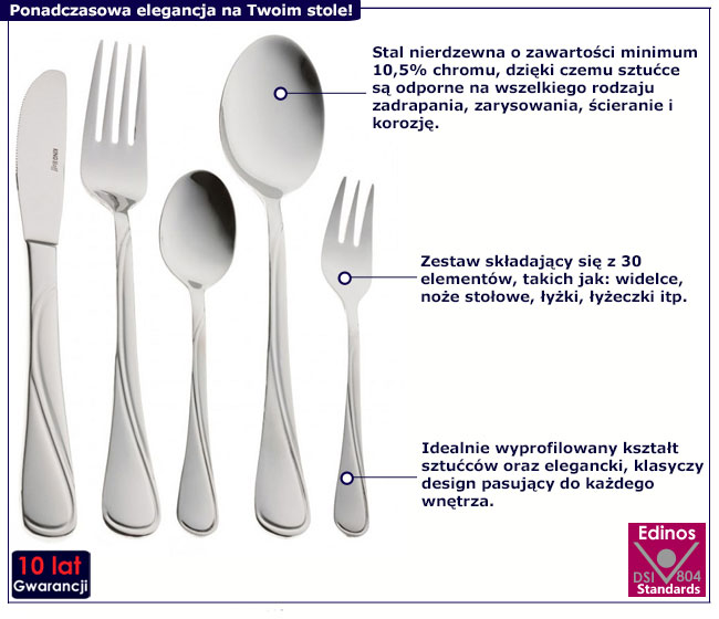 Sztućce Corina 15X