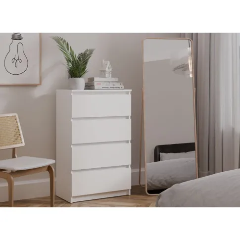 Sypialnia z wykorzystaniem komody z 4 szufladami Letia 4X