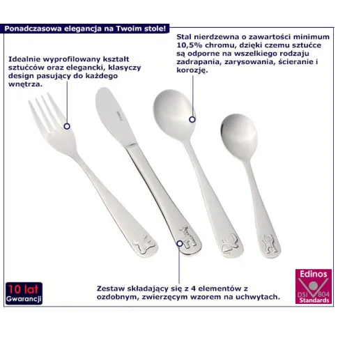 Komplet sztućców dziecięcych Gifdos 19X