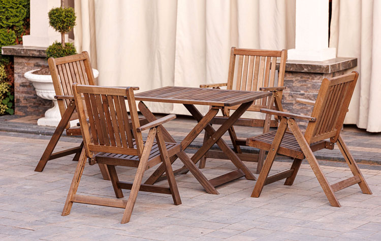 Drewniane krzesła do ogrodu Revila