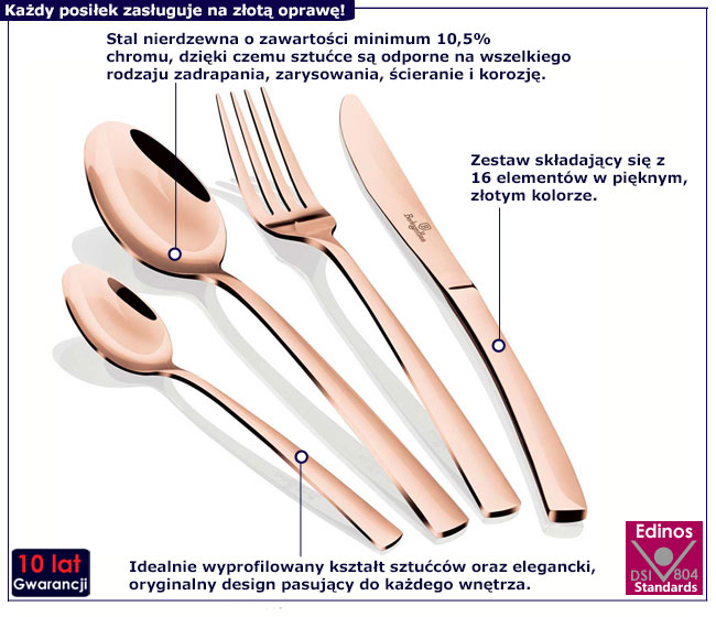 Sztućce z zestawu Jevdos 7X