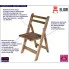 Drewniane krzesło składane Xerpo