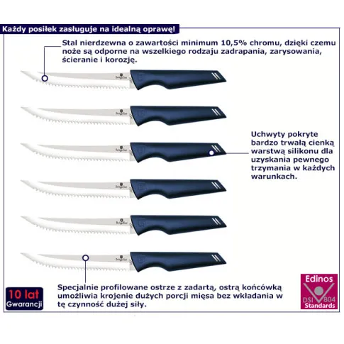 Zestaw noży Fercil 5X niebieski