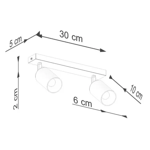 Rozmiary lampy A570-Wezo