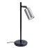 Lampka biurkowa z reflektorkiem czarny + chrom - A577-Hesa