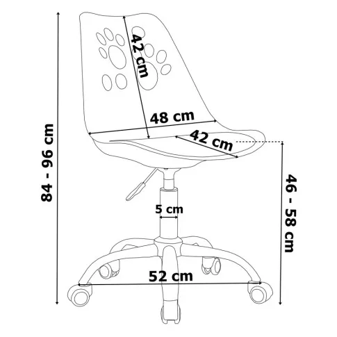 wymiary niebieskiego fotela Omis