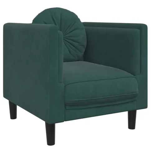 ciemnozielony fotel na nóżkach Erim 3X