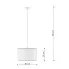 Rozmiary lampy A583-Asteva