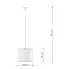 Wymiary lampy A584 Sezi