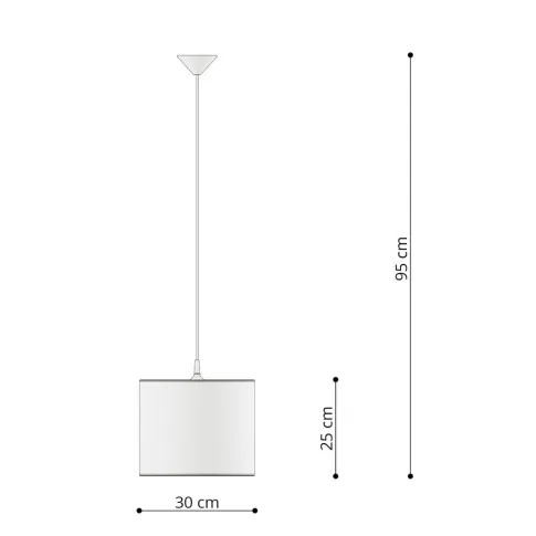 Wymiary lampy A584 Sezi
