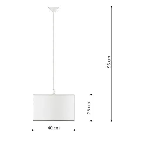 Rozmiar lampy A585-Sezi