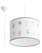 Lampa dla dziecka zdobiona motywem wróżek - A589-Reta w sklepie Edinos.pl