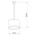 Rozmiar lampy A593-Obla