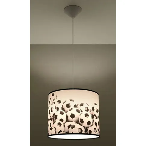 Lampa wisząca z abażurem do pokoju chłopca Eklosa