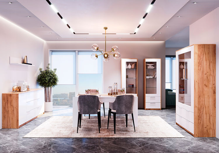 Wizualizacja z meblami z kolekcji Azarox