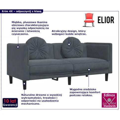 sofa dwuosobowa do salonu Erim 4X
