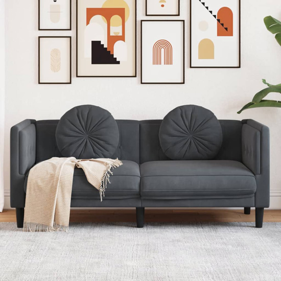 Ciemnoszara sofa do salonu Erim 4C