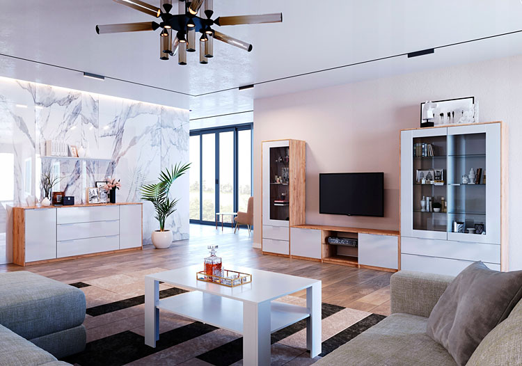 Wizualizacja z meblami z kolekcji Azarox