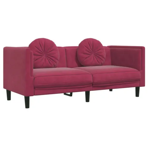 czerwona sofa na nóżkach Erim 4X