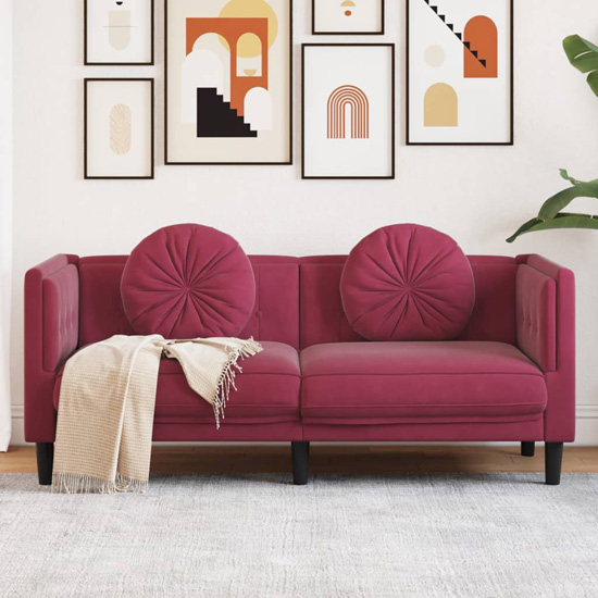 Czerwona sofa do salonu Erim 4X