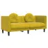 Aksamitna żółta sofa do salonu - Erim 4X