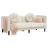 Kremowa stylowa sofa 2-osobowa z poduszkami - FINO 4X