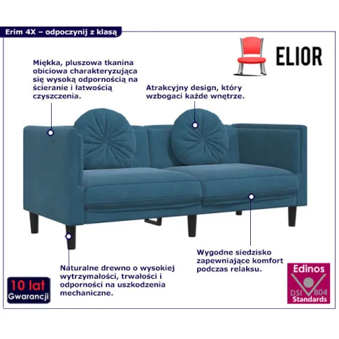 kanapa z poduszkami Erim 4X