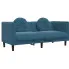 Sofa 2-osobowa z poduszkami niebieska - Erim 4X