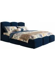 Łóżko pluszowe z zagłówkiem 160x200 Erma 3X - 36 kolorów w sklepie Edinos.pl