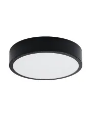 Czarny okrągły minimalistyczny plafon LED 30 cm - A600-Uvix w sklepie Edinos.pl