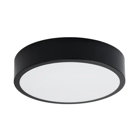 Czarny okrągły plafon sufitowy LED A600-Uvix