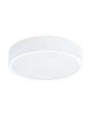 Biały nowoczesny okrągły plafon LED 40 cm - A601-Uvix w sklepie Edinos.pl