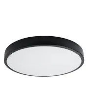 Czarny duży plafon LED okrągły 60 cm - A603-Uvix w sklepie Edinos.pl