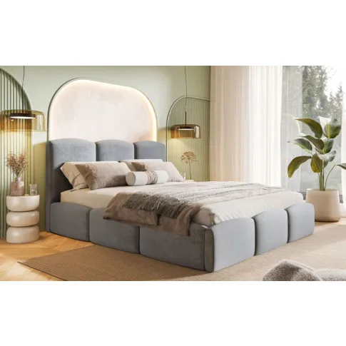 Wizualizacja nowoczesnego łóżka pluszowego Nifea 4X