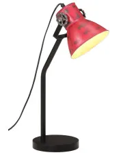 Lampa stołowa w retro stylu postarzały czerwony M001 - Nona w sklepie Edinos.pl