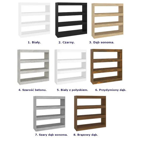 Kolory regału Blossom