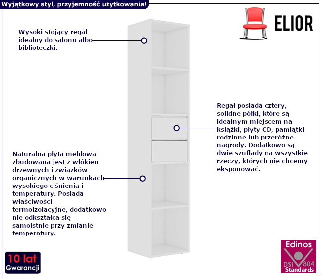 Regał na książki Lavero