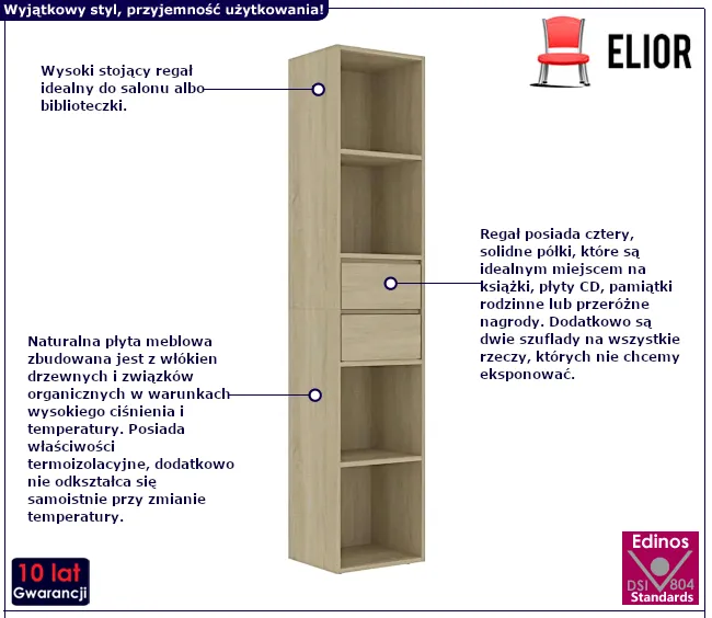 Regał na książki Losan