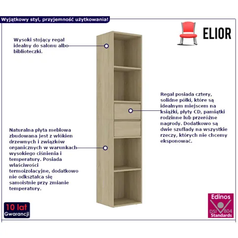 Lavero regał w kolorze dębu sonoma