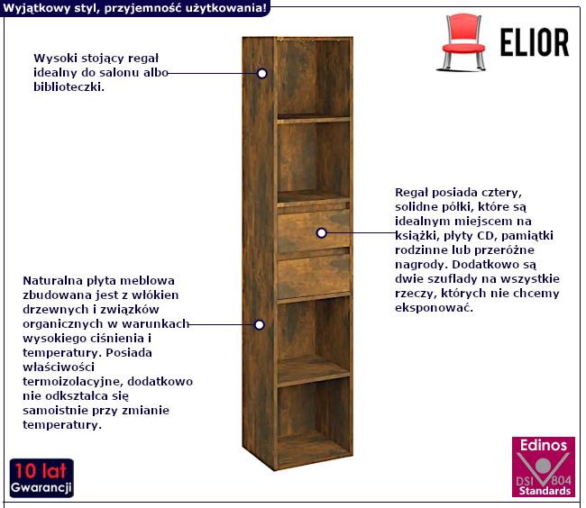 Regał na książki Losan